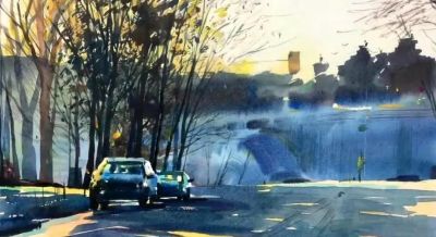 亮丽光影｜当代青年画家東俊達Syunda Azuma风景水彩画欣赏 - 图画吧TUHUABA