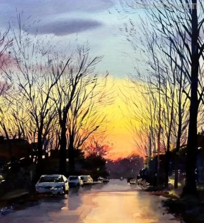 亮丽光影｜当代青年画家東俊達Syunda Azuma风景水彩画欣赏 - 图画吧TUHUABA