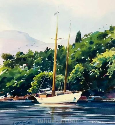 亮丽光影｜当代青年画家東俊達Syunda Azuma风景水彩画欣赏 - 图画吧TUHUABA