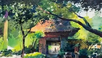 亮丽光影｜当代青年画家東俊達Syunda Azuma风景水彩画欣赏 - 图画吧TUHUABA