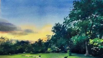 亮丽光影｜当代青年画家東俊達Syunda Azuma风景水彩画欣赏 - 图画吧TUHUABA