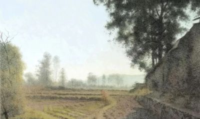 黔东南田间地头的风景，水彩画家王建彬作品赏 - 图画吧TUHUABA