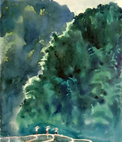 名家作品欣赏|古元水彩风景20幅 - 图画吧TUHUABA