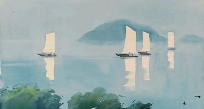 名家作品欣赏|古元水彩风景20幅 - 图画吧TUHUABA