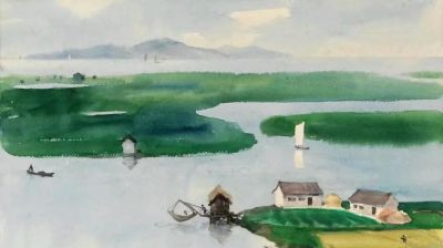 名家作品欣赏|古元水彩风景20幅 - 图画吧TUHUABA