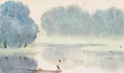 名家作品欣赏|古元水彩风景20幅 - 图画吧TUHUABA