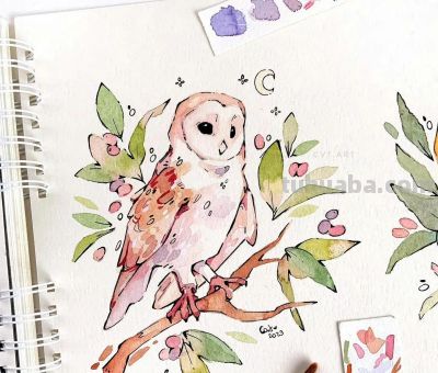 水彩小动物 - 图画吧TUHUABA