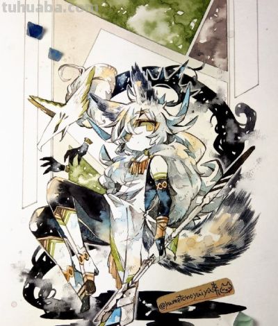 清新水彩插画艺术 ​​​ - 图画吧TUHUABA