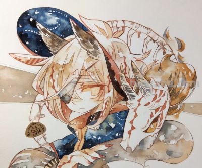 清新水彩插画艺术 ​​​ - 图画吧TUHUABA