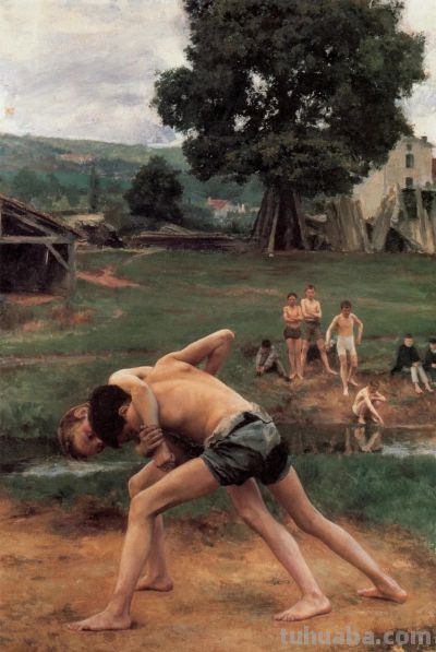 Émile Friant作品精选，19世纪重要法国画家 - 图画吧TUHUABA