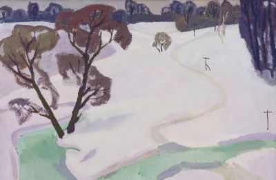 20幅 苏联画家的冬季风景油画 - 图画吧TUHUABA