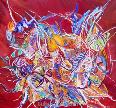 狂放激烈的笔触：贺鉴铭 | 巴黎“回声：当代艺术展” - 图画吧TUHUABA