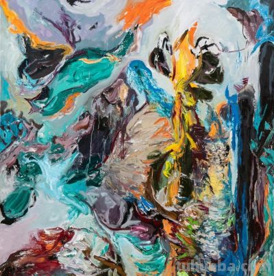 狂放激烈的笔触：贺鉴铭 | 巴黎“回声：当代艺术展” - 图画吧TUHUABA