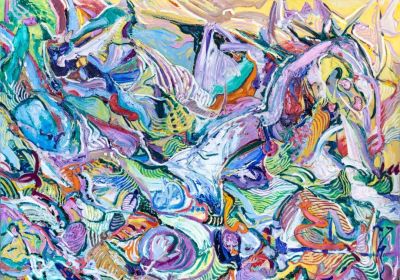 狂放激烈的笔触：贺鉴铭 | 巴黎“回声：当代艺术展” - 图画吧TUHUABA