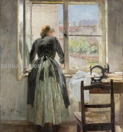 旧时光里的记忆｜德国画豪弗里茨油画作品欣赏 - 图画吧TUHUABA