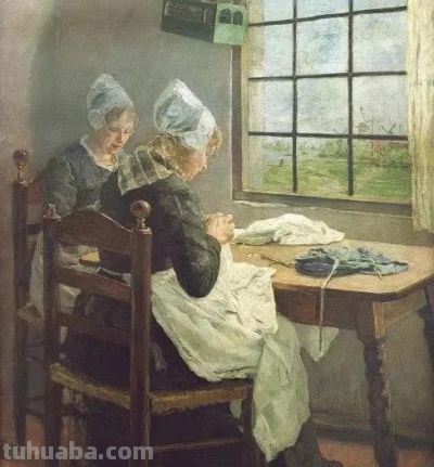 旧时光里的记忆｜德国画豪弗里茨油画作品欣赏 - 图画吧TUHUABA