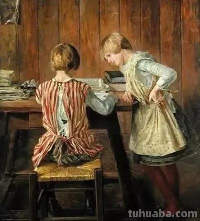 旧时光里的记忆｜德国画豪弗里茨油画作品欣赏 - 图画吧TUHUABA