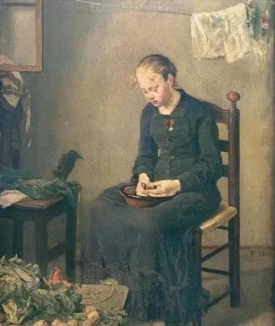 旧时光里的记忆｜德国画豪弗里茨油画作品欣赏 - 图画吧TUHUABA