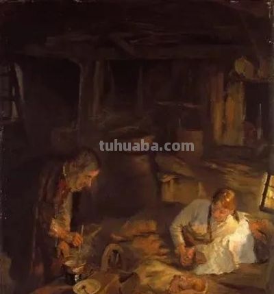 旧时光里的记忆｜德国画豪弗里茨油画作品欣赏 - 图画吧TUHUABA