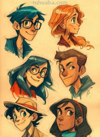 表情包丨北纬29度人物表情速写头像分享 - 图画吧TUHUABA