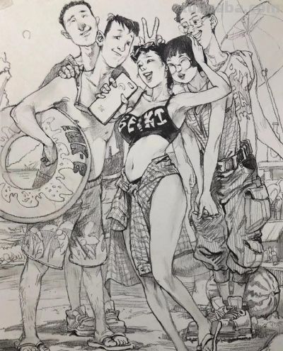 速写场景作品参考 - 图画吧TUHUABA