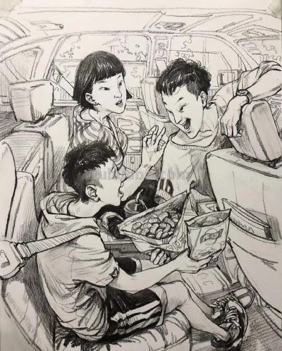 速写场景作品参考 - 图画吧TUHUABA