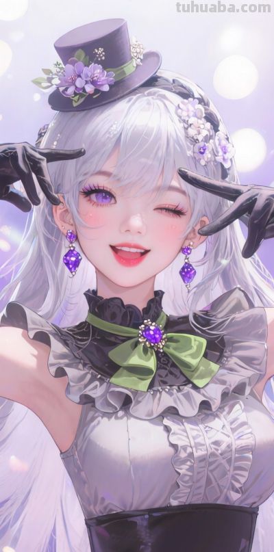 二次元动漫壁纸女｜原地孤芳自赏，不如自由盛放。 - 图画吧TUHUABA