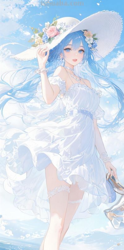 二次元动漫壁纸女｜原地孤芳自赏，不如自由盛放。 - 图画吧TUHUABA