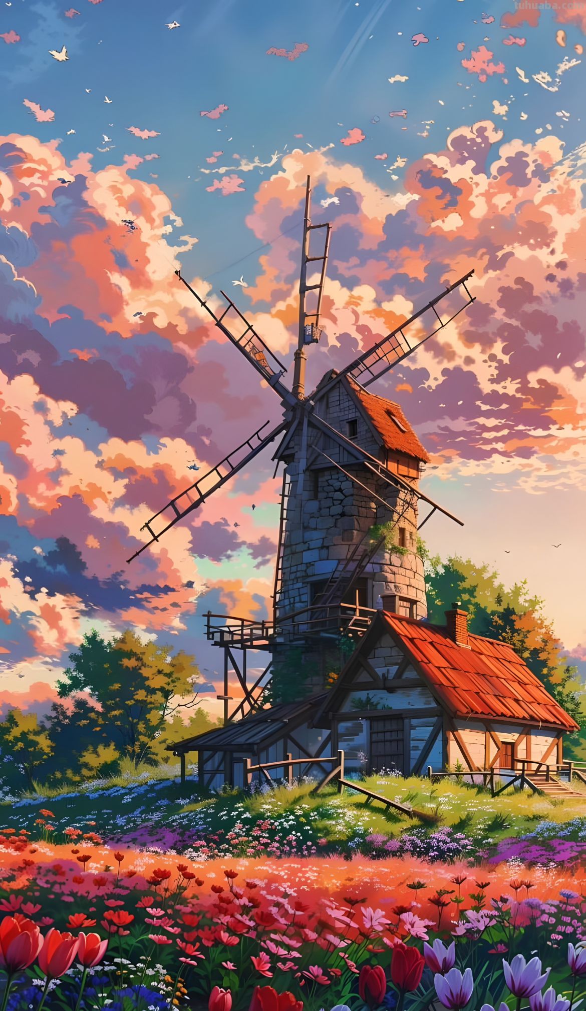 8K壁纸：宫崎骏壁纸分享，治愈系动漫壁纸，二次元美图 - 图画吧TUHUABA