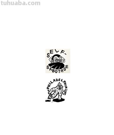 谁懂！黑白简笔画风的卡通logo真的太戳了 - 图画吧TUHUABA