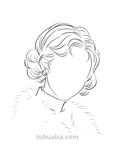 自在小画玉七七简笔画头像分享 - 图画吧TUHUABA