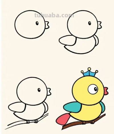 简笔画｜陪孩子简单好学的画画游戏 - 图画吧TUHUABA