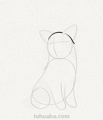 涂鸦简笔画分享边牧狗狗 - 图画吧TUHUABA