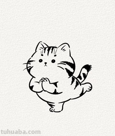 练瑜伽的猫咪丨涂鸦简笔画分享 - 今日头条