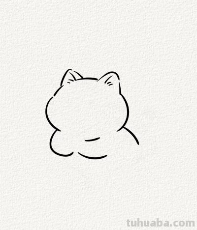 练瑜伽的猫咪丨涂鸦简笔画分享 - 图画吧TUHUABA