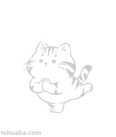 练瑜伽的猫咪丨涂鸦简笔画分享 - 图画吧TUHUABA