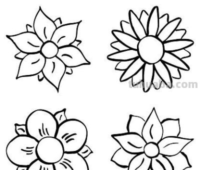 太实用了！100例花卉简笔画线稿 - 图画吧TUHUABA