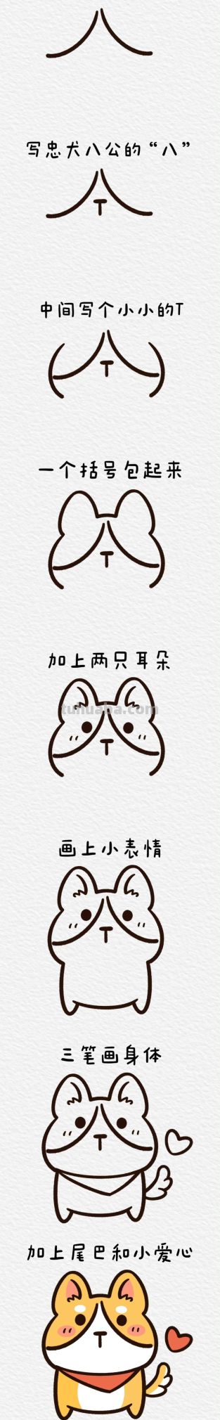 30个小动物简笔画教程合集，一学就会 - 图画吧TUHUABA