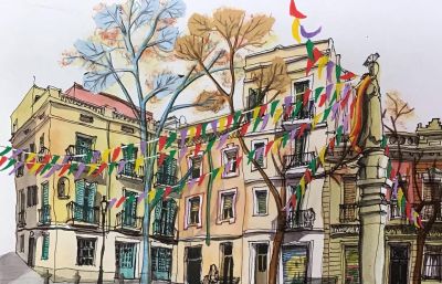 画一张生活，76岁奶奶的画，简单又惊艳！ - 图画吧TUHUABA