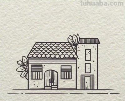 简笔画小房子~收藏备用~ - 图画吧TUHUABA