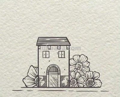 简笔画小房子~收藏备用~ - 图画吧TUHUABA