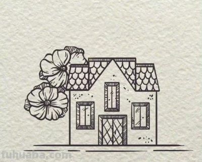 简笔画小房子~收藏备用~ - 图画吧TUHUABA