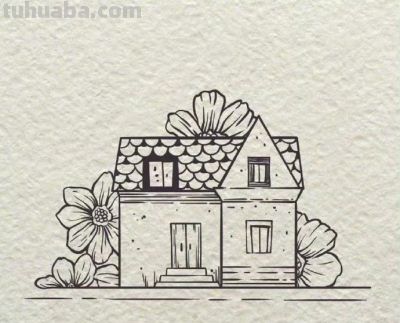 简笔画小房子~收藏备用~ - 图画吧TUHUABA