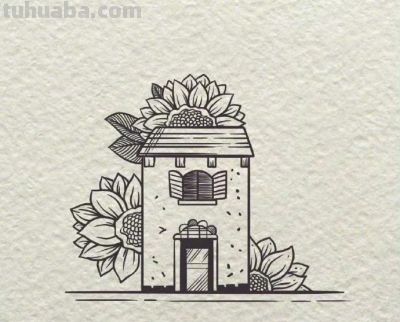 简笔画小房子~收藏备用~ - 图画吧TUHUABA