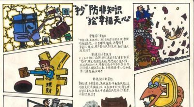 “抄防非知识·绘幸福天心”手抄报优秀作品展示 - 图画吧TUHUABA