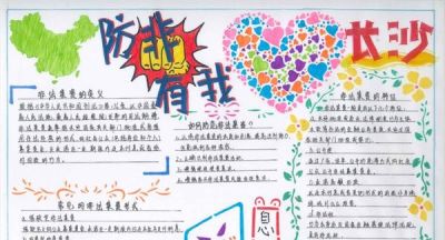 “抄防非知识·绘幸福天心”手抄报优秀作品展示 - 图画吧TUHUABA