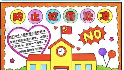 重拳出击，预防欺凌手抄报来一波，几十张随你挑选！ - 图画吧TUHUABA