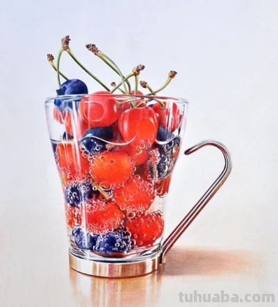 这幅彩铅画竟然能够如此精致细腻，简直令人难以置信！ - 图画吧TUHUABA