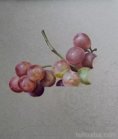 色彩丰富，细腻柔美的彩铅画艺术作品欣赏 - 图画吧TUHUABA