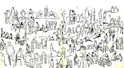 孟潮 ||速写作品欣赏 - 图画吧TUHUABA